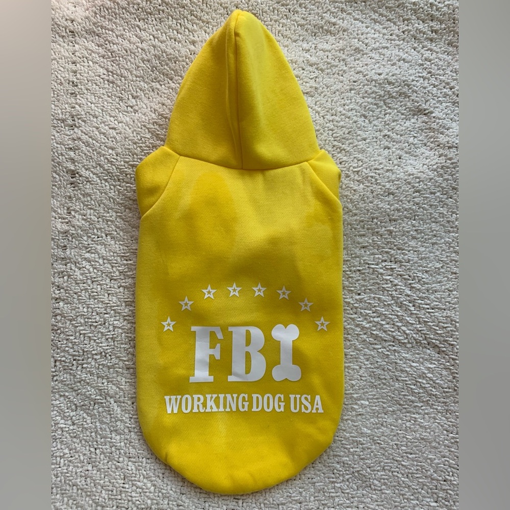 “FBI WORKING DOG U.S.A.”  Dog Outfit    NWOT